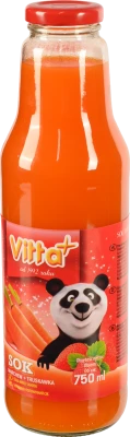 Сік VITTA+ 0.75л морквяно-полуничний