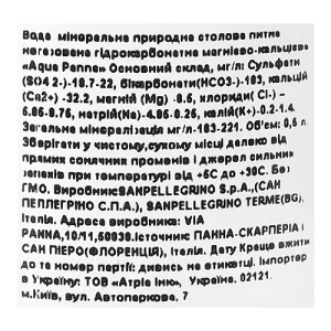 Вода мінеральна негазована Acqua Panna с/пл 0.5л