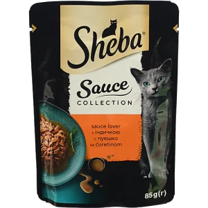 Корм Sheba 85г Sauce Collection індичка в соусі