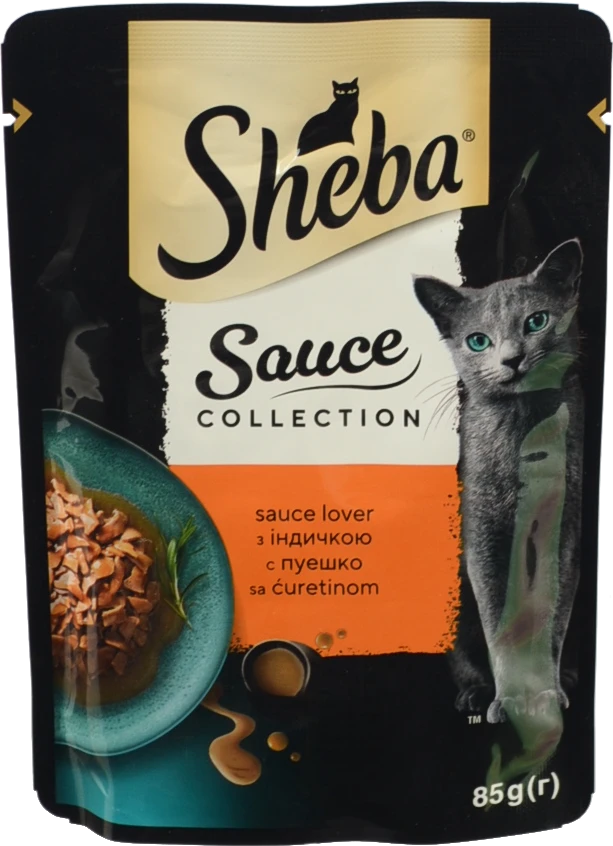 Корм Sheba 85г Sauce Collection індичка в соусі