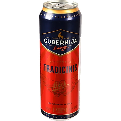 Пиво Gubernija 0.568л 6% світле Tradicional Bock з.б