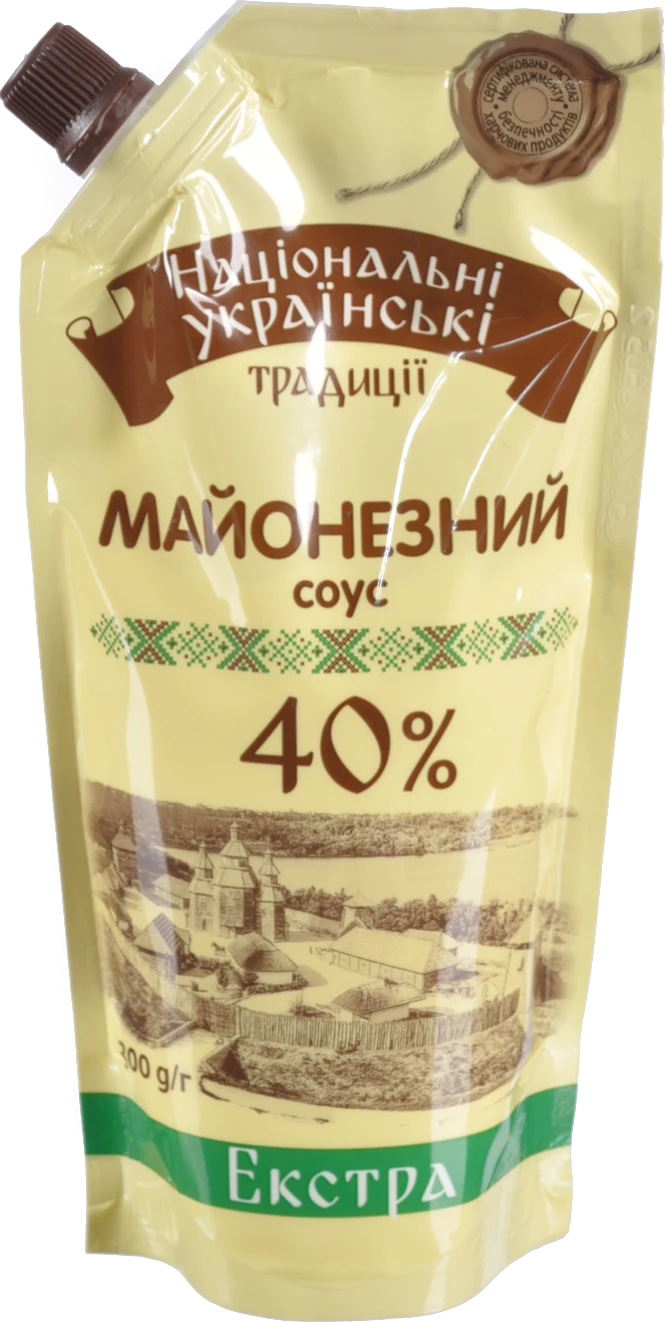 Соус майонезний 40% Екстра Національні українські традиції д/п 300г
