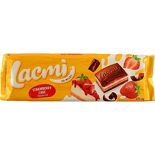 Шоколад молочний Strawberry cake Lacmi Roshen м/у 275г