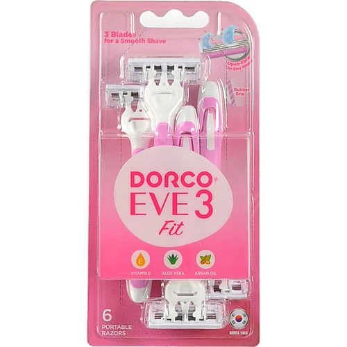 Бритва Dоrco Eve3 д.жінок одноразова 6шт 3 леза