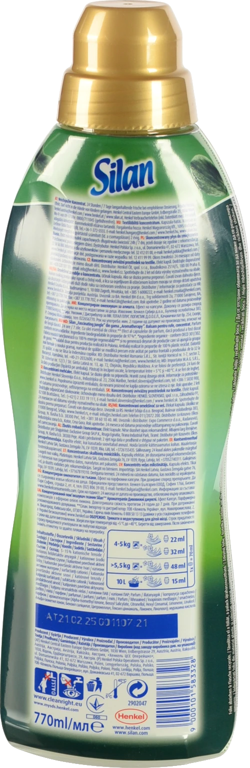 Ополіскувач Сілан Ароматерапія дивовижні джунглі 770 мл