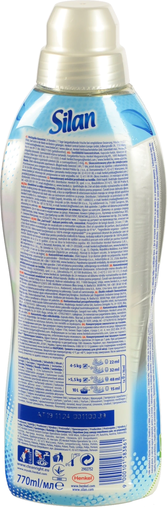 Ополіскувач Сілан 770 мл Фреш Контрол Прохолодна Свіжість
