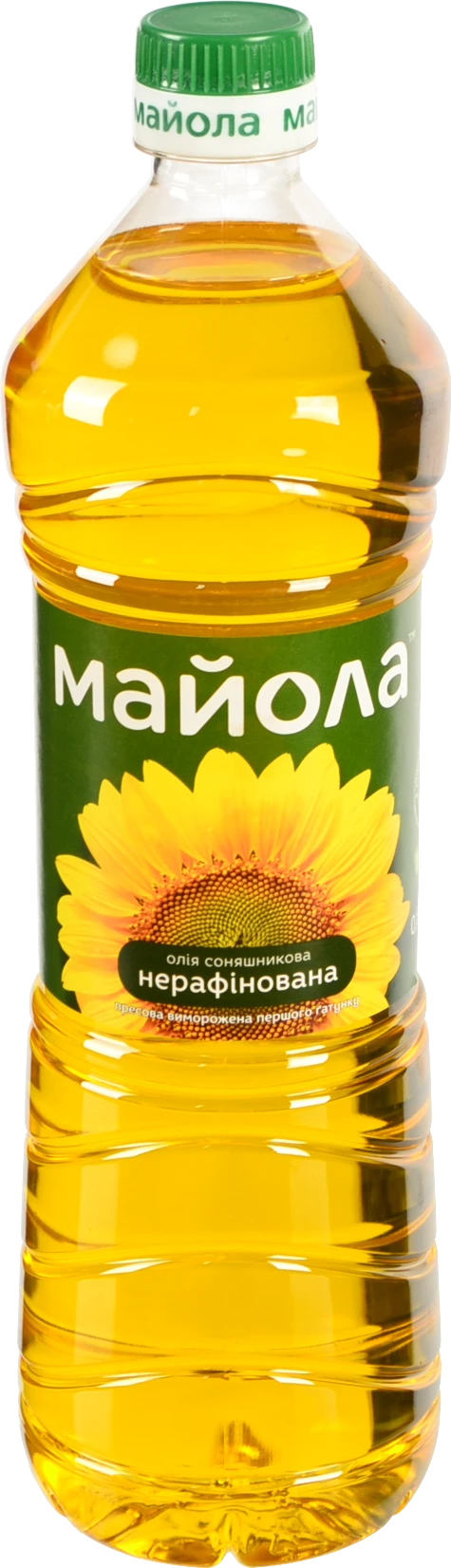 Олія соняшникова нерафінована Майола 0.85л