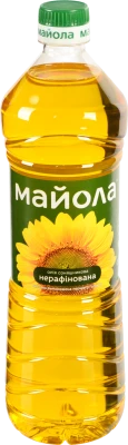 Олія соняшникова нерафінована Майола 0.85л