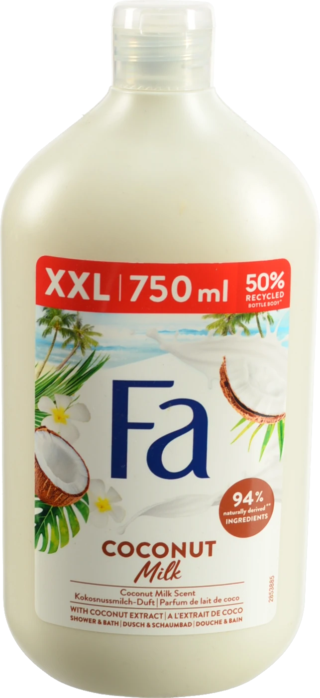 Крем-гель для душу та ванни Coconut Milk Fa 750мл