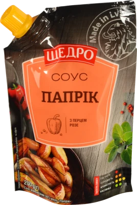 Соус майонезний 30% з перцем розе Папрік Щедро д/п 200г