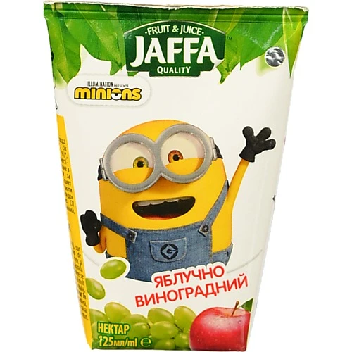 Нектар освітлений Яблучно-виноградний Minions Jaffa т/п 125мл