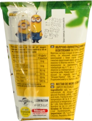 Нектар освітлений Яблучно-виноградний Minions Jaffa т/п 125мл