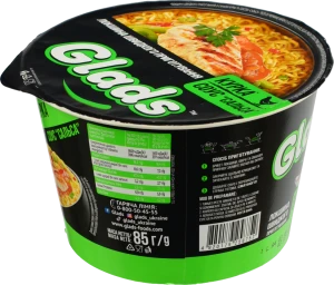 Локшина швидкого приготування Курка + Соус Сальса Glads ст 85г