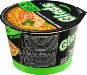Локшина швидкого приготування Курка + Соус Сальса Glads ст 85г