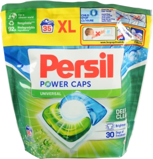 Засіб миючий для прання Персіл Капсули універсальні 35шт. цикли прання та світлих речей у капсулах Universal Power Caps Deep Clean Persil 35х14г