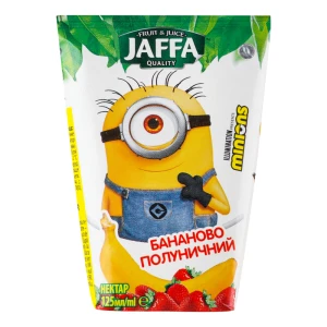 Нектар стерилізований Бананово-полуничний Minions Jaffa т/п 125мл
