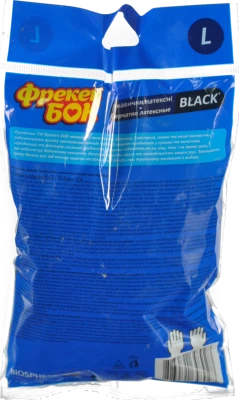 Рукавички латексні L Black Фрекен Бок 10шт