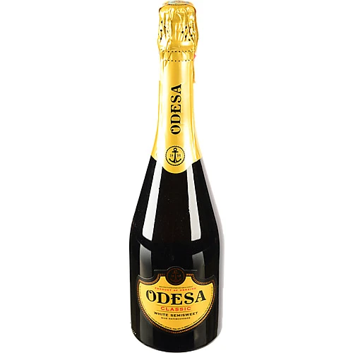 Вино ігристе Odesa 0.75л напівсолодке біле