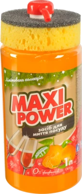 Засіб для миття посуду з ароматом мандарину Maxi Power 1л