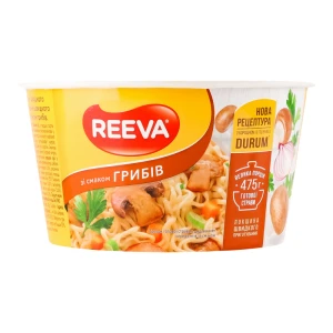 Локшина швидкого приготування зі смаком грибів Reeva 75г