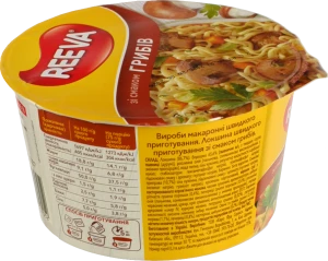 Локшина швидкого приготування зі смаком грибів Reeva 75г