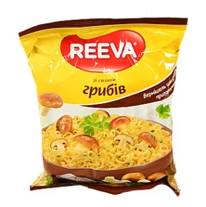 Вермішель швидкого приготування зі смаком грибів Reeva 60г