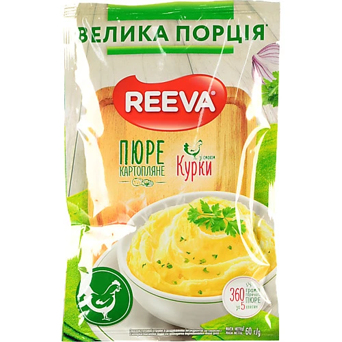 Пюре Reeva 60г картопляне курка