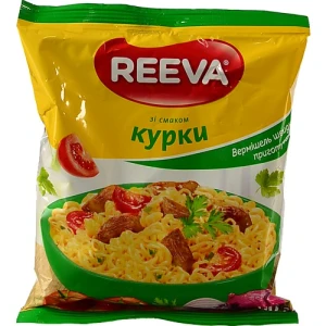 Вермішель швидкого приготування зі смаком курки Reeva м/у 60г