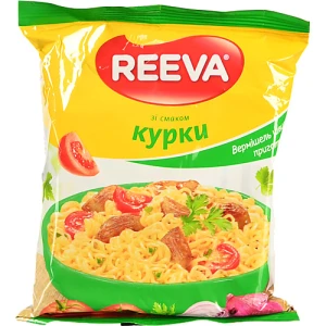 Вермішель швидкого приготування зі смаком курки Reeva м/у 60г