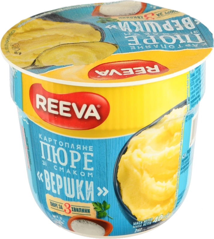 Пюре Reeva 40г картопляне вершкі ст.