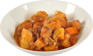 Печеня з сосисками