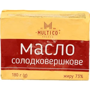 Масло Multico 180г 73% селянське солодковершкове