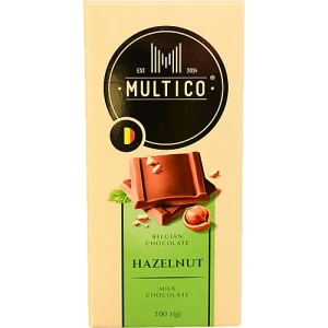 Шоколад Multico 100г молочний шматочки фундука
