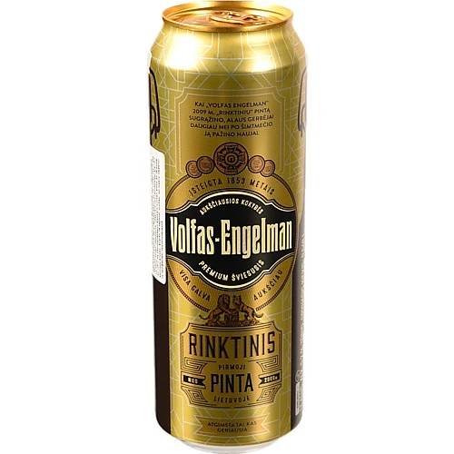 Пиво 0.568л 5.2% світле фільтроване пастеризоване Rinktinis