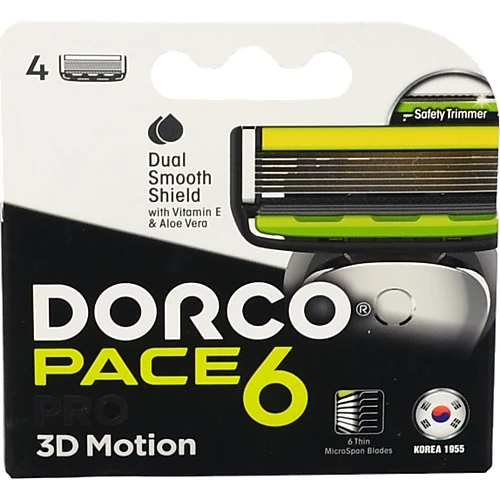 Картриджи Dоrco 4шт pace 6 лез