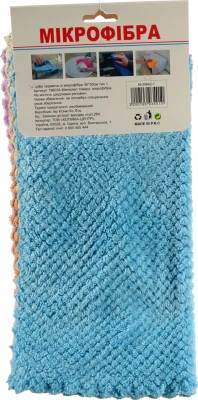 Набір серветок мікрофібра 30*30 см тип 1