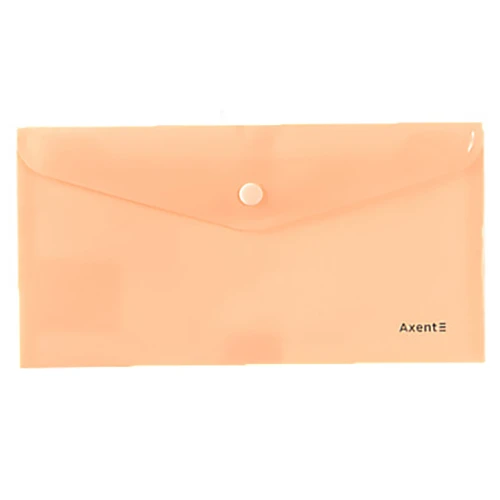 Папка-конверт на кнопці DL. Pastelini. персикова