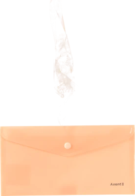 Папка-конверт на кнопці DL. Pastelini. персикова