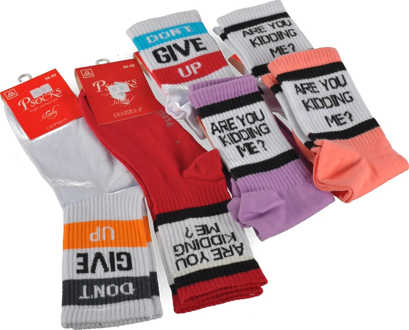 Шкарпетки Psocks жін.з написом 36-40р.