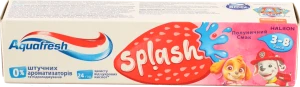 Паста зубна для дітей 6-8років зі смаком полуниці і м'яти Splash Aquafresh 50мл