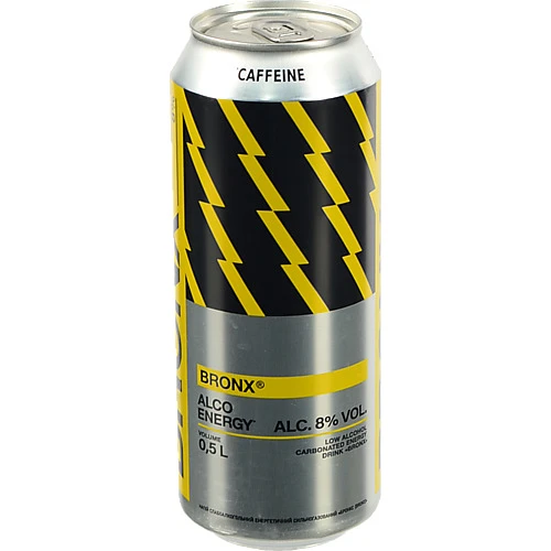 Напій енергетичний 0.5л 8% слабоалкогольний сильногазований Bronx ж/б