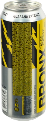 Напій енергетичний 0.5л 8% слабоалкогольний сильногазований Bronx ж/б