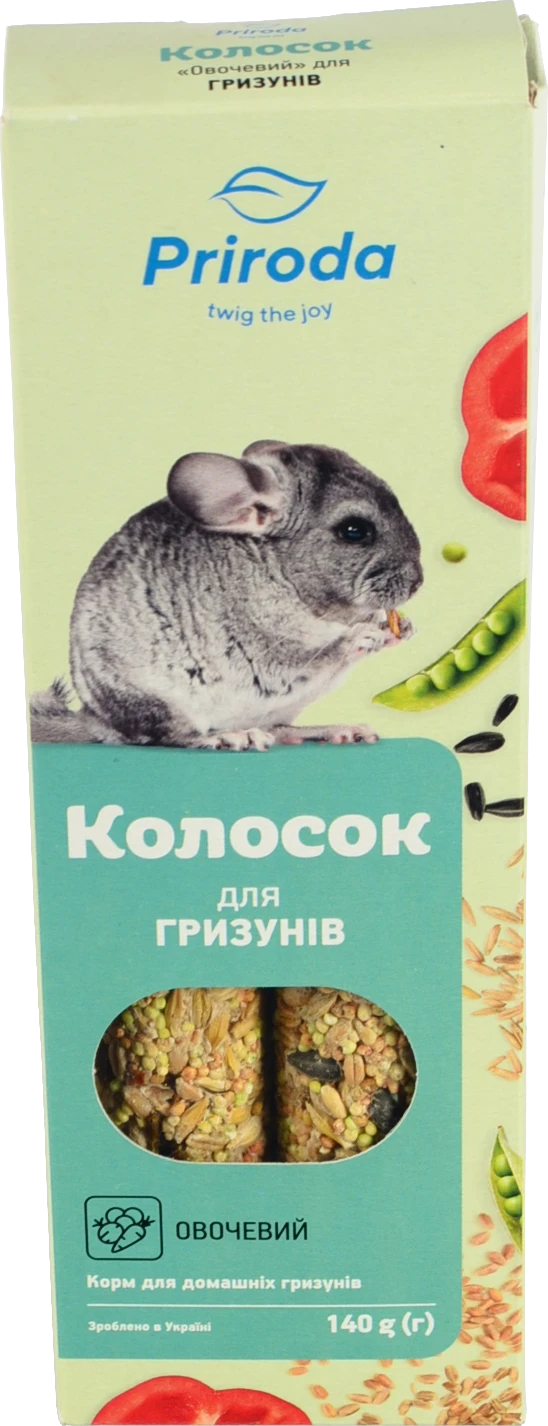 Колосок для гризунів 140г овочевий