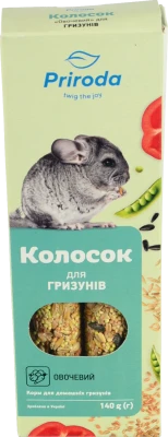 Колосок для гризунів 140г овочевий