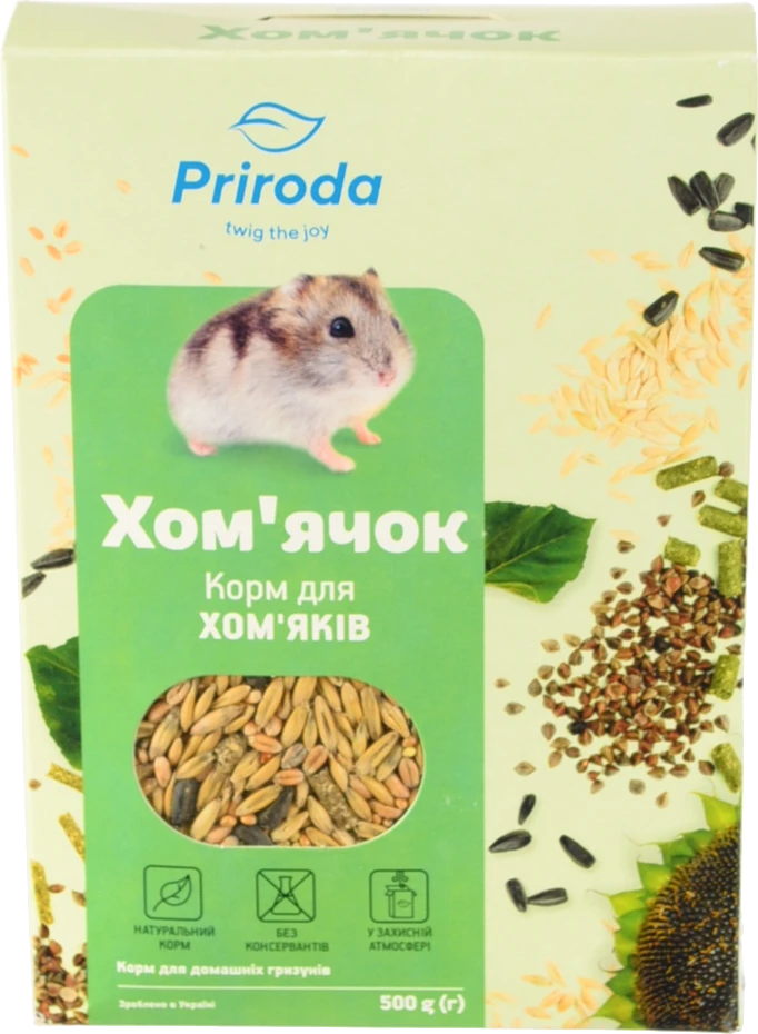 Корм для хом'яків Природа к/у 500г