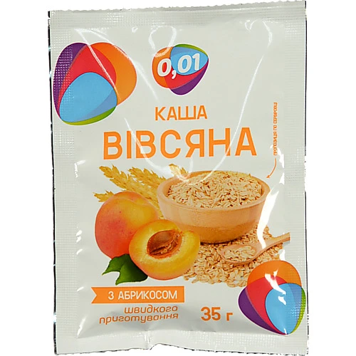 Каша вівсяна 0.01 35г абрикос