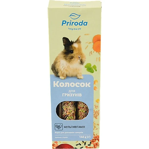 Корм для гризунів Мультивітамін Колосок Природа 140г