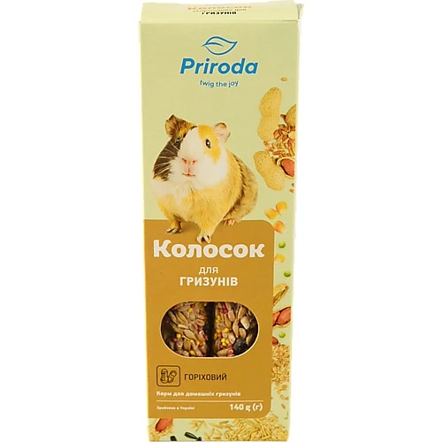 Колосок для гризунів 140г горіховий