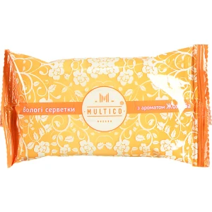 Серветки вологі Multico 15шт жожоба