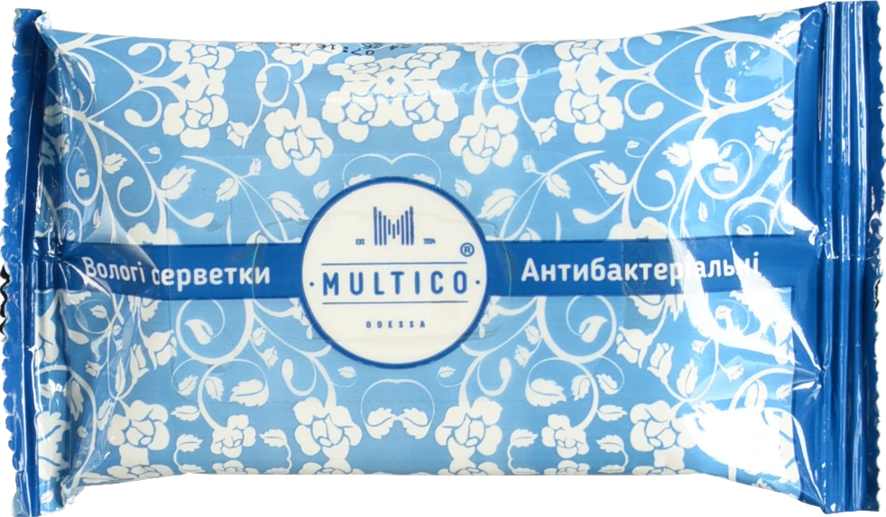 Серветки вологі Multico 15шт антибактерiальнi